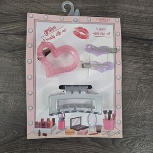 Capelli of New York Womens Hair Clip Set NEW